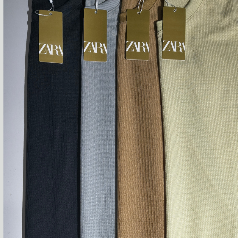 CAMISETA ZARA TEXTURIZADA WAFFLE LEVE - Imagem 18
