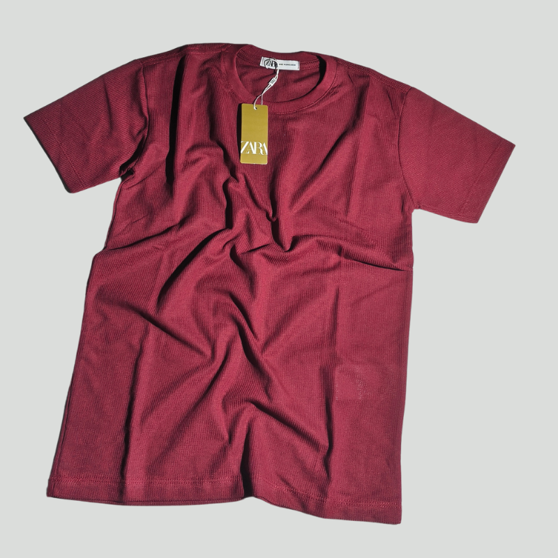 CAMISETA ZARA TEXTURIZADA WAFFLE LEVE - Imagem 7