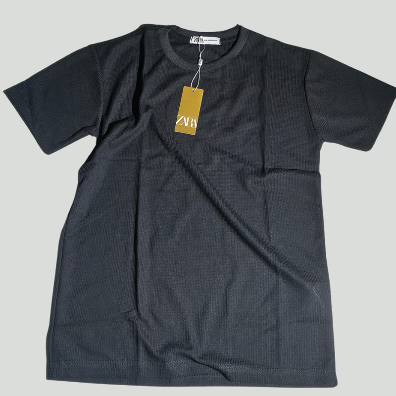 CAMISETA ZARA TEXTURIZADA WAFFLE LEVE - Imagem 9