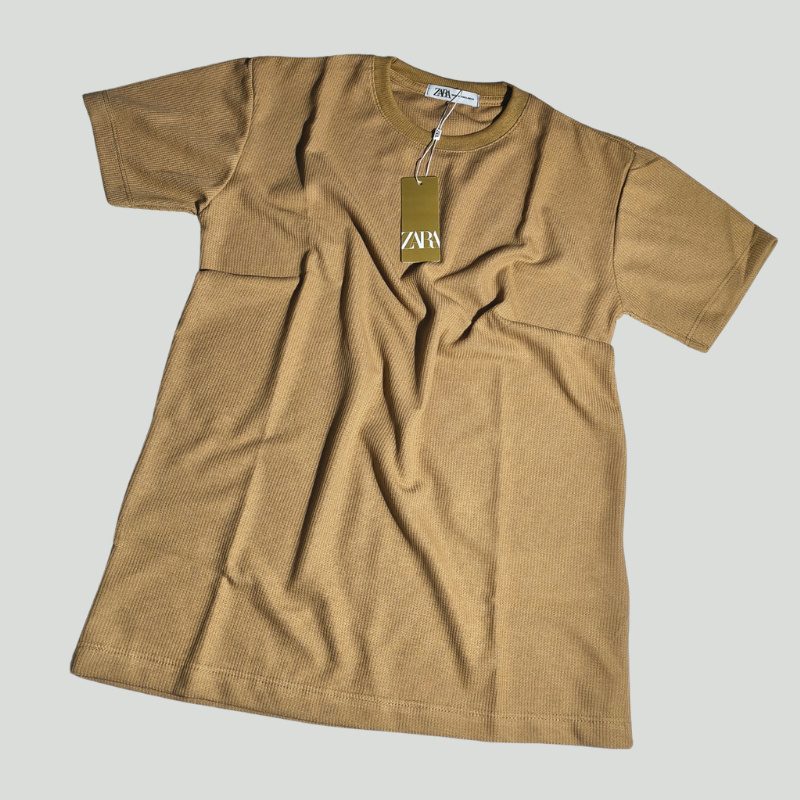 CAMISETA ZARA TEXTURIZADA WAFFLE LEVE - Imagem 10