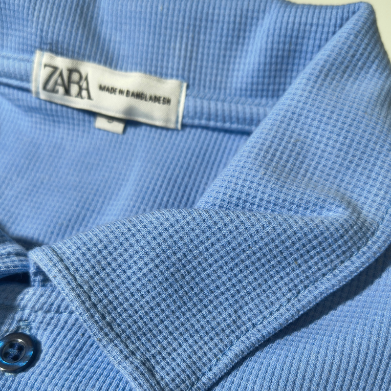 CAMISA POLO ZARA TEXTURIZADA WAFFLE COM ELASTANO - Imagem 15