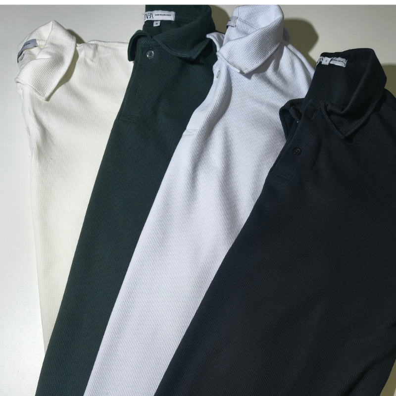 CAMISA POLO ZARA TEXTURIZADA WAFFLE COM ELASTANO - Imagem 19