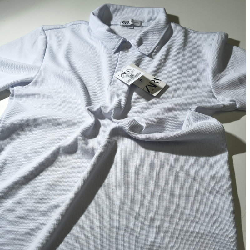 CAMISA POLO ZARA TEXTURIZADA WAFFLE COM ELASTANO - Imagem 3