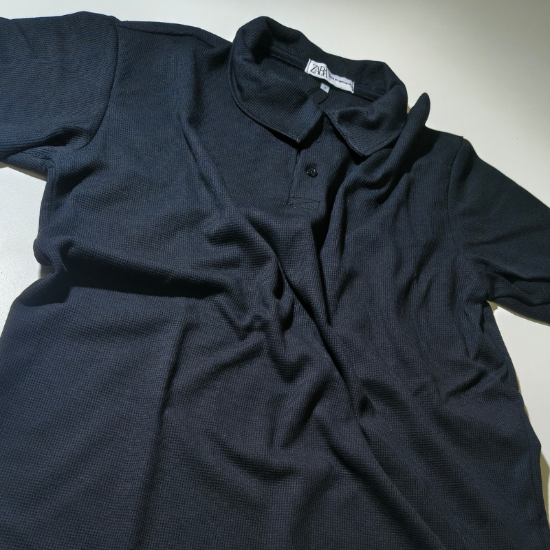 CAMISA POLO ZARA TEXTURIZADA WAFFLE COM ELASTANO - Imagem 4