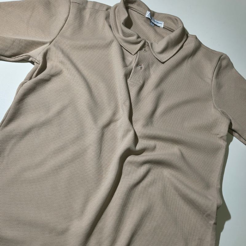 CAMISA POLO ZARA TEXTURIZADA WAFFLE COM ELASTANO - Imagem 9